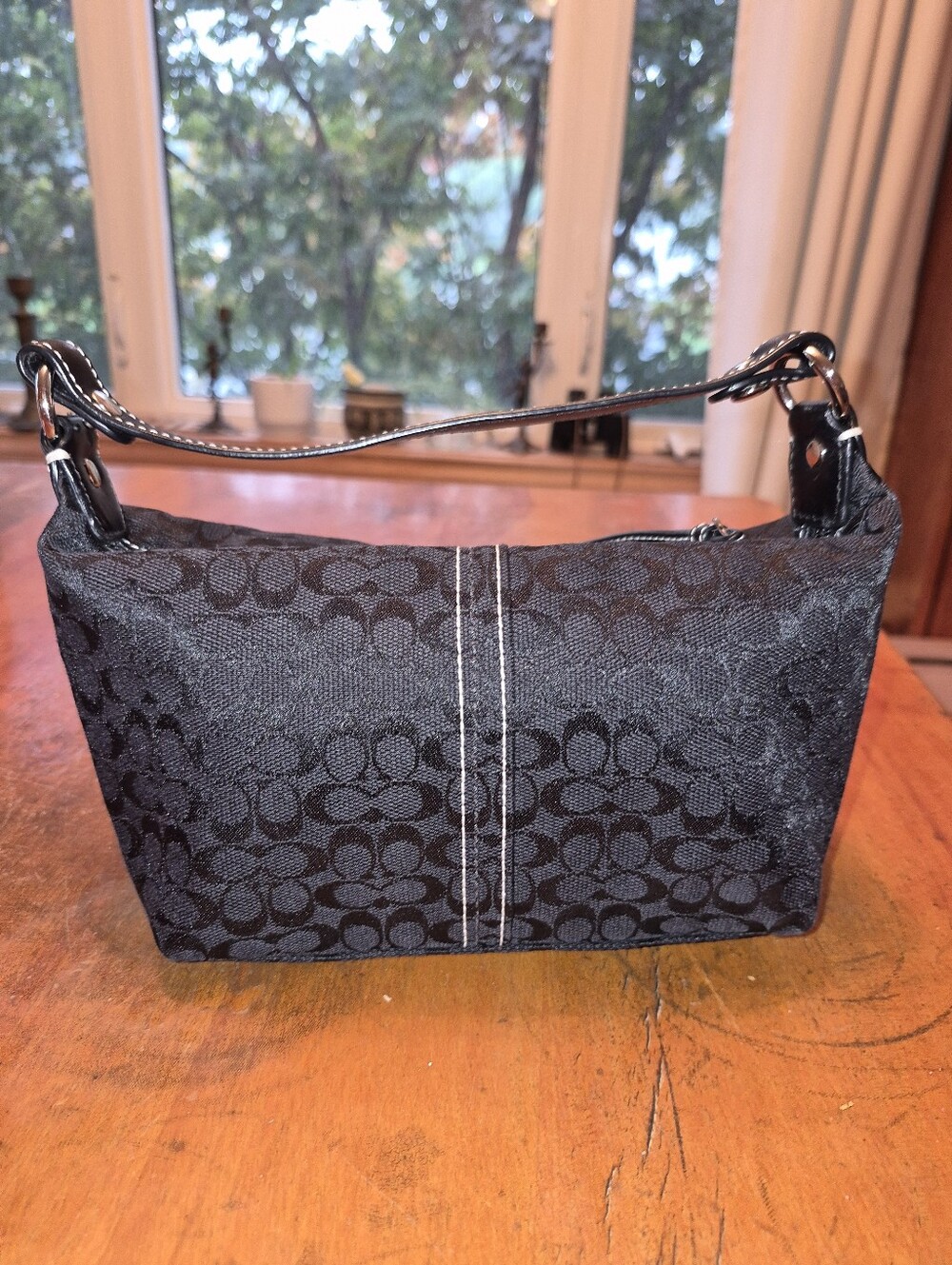 Coach Black Signature Mini Shoulder Bag - Picture 2 of 6